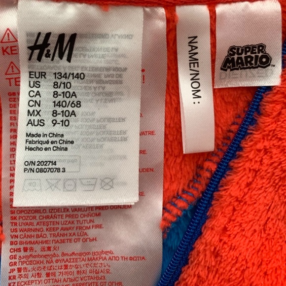 Mario Bros. Boys Pajamas - Size 8-10 - Picture 8 of 11